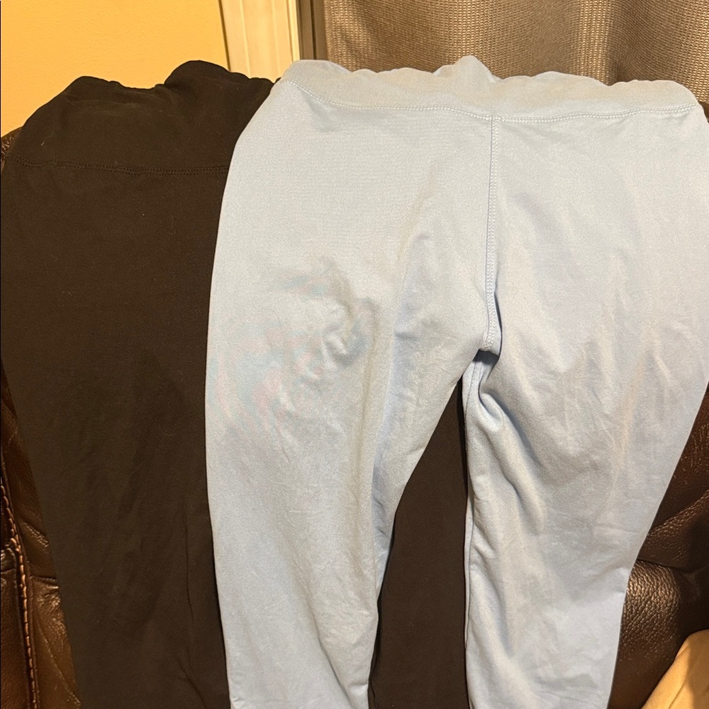 Women’s Blue and Black Leggings - 2 Pair